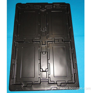 ESD Anti-static plastic tray for electronic parts, customized and designs are accepted
